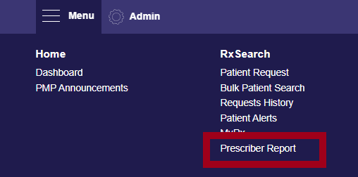 Prescriber E-Recap location